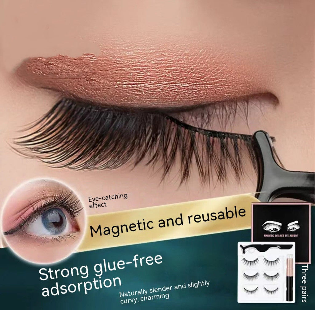 Exclusive Magnetic Eyeliner & False Eyelashes Set — 5pairs — Size natural — Alternate View 7