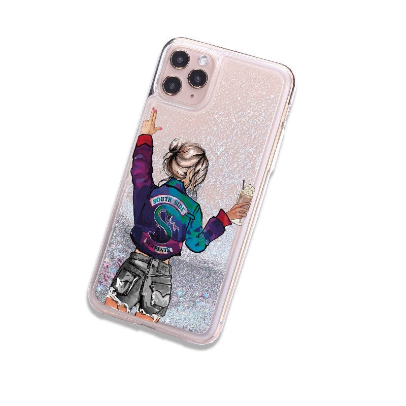 Exclusive Liquid Quicksand Mobile Phone Case — 3 style — Size 6 7 8 — Detail View