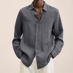 Exclusive Long Sleeve Lapel Shirt | Timeless & Versatile Style — Army Green — Size 5XL — Alternate View 11