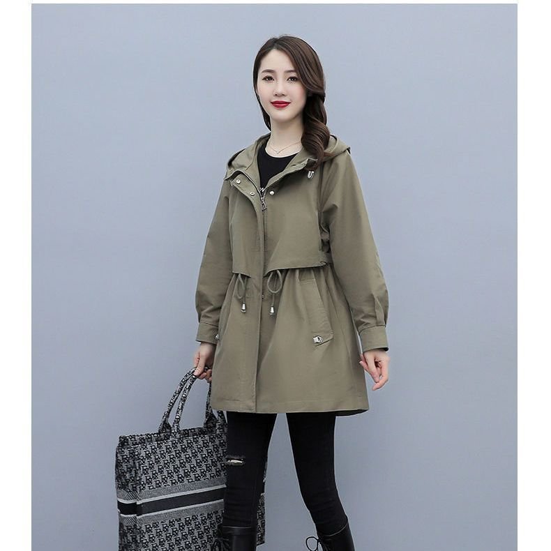 Exclusive Loose Casual Fashion Hooded Jacket — Army Brown — Size M — Alternate View 7