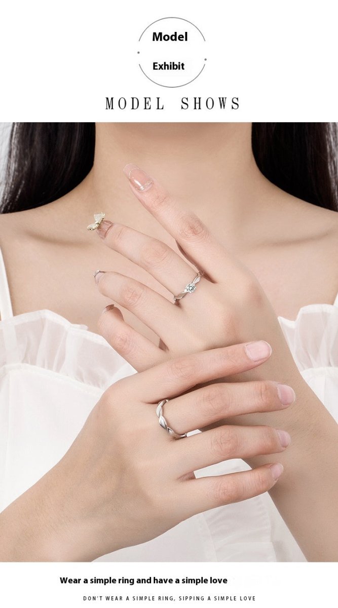 Exclusive Love Couple Ring — Love Style Man's Ring — Size Adjustable Opening — Alternate View 7