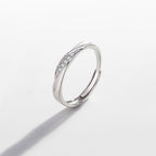 Exclusive Love Couple Ring — Love Style Man's Ring — Size Adjustable Opening — Front View