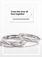 Exclusive Love Couple Ring — Love Style Man's Ring — Size Adjustable Opening — Alternate View 9