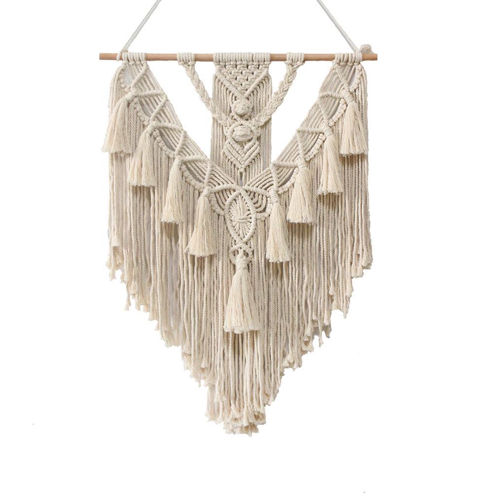 Exclusive Macrame Wall Hanging Boho — Beige — Detail View