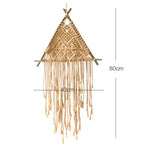 Exclusive Macrame Wall Hanging Nordic Indoor Wall Tapestry — Khaki — Alternate View 10
