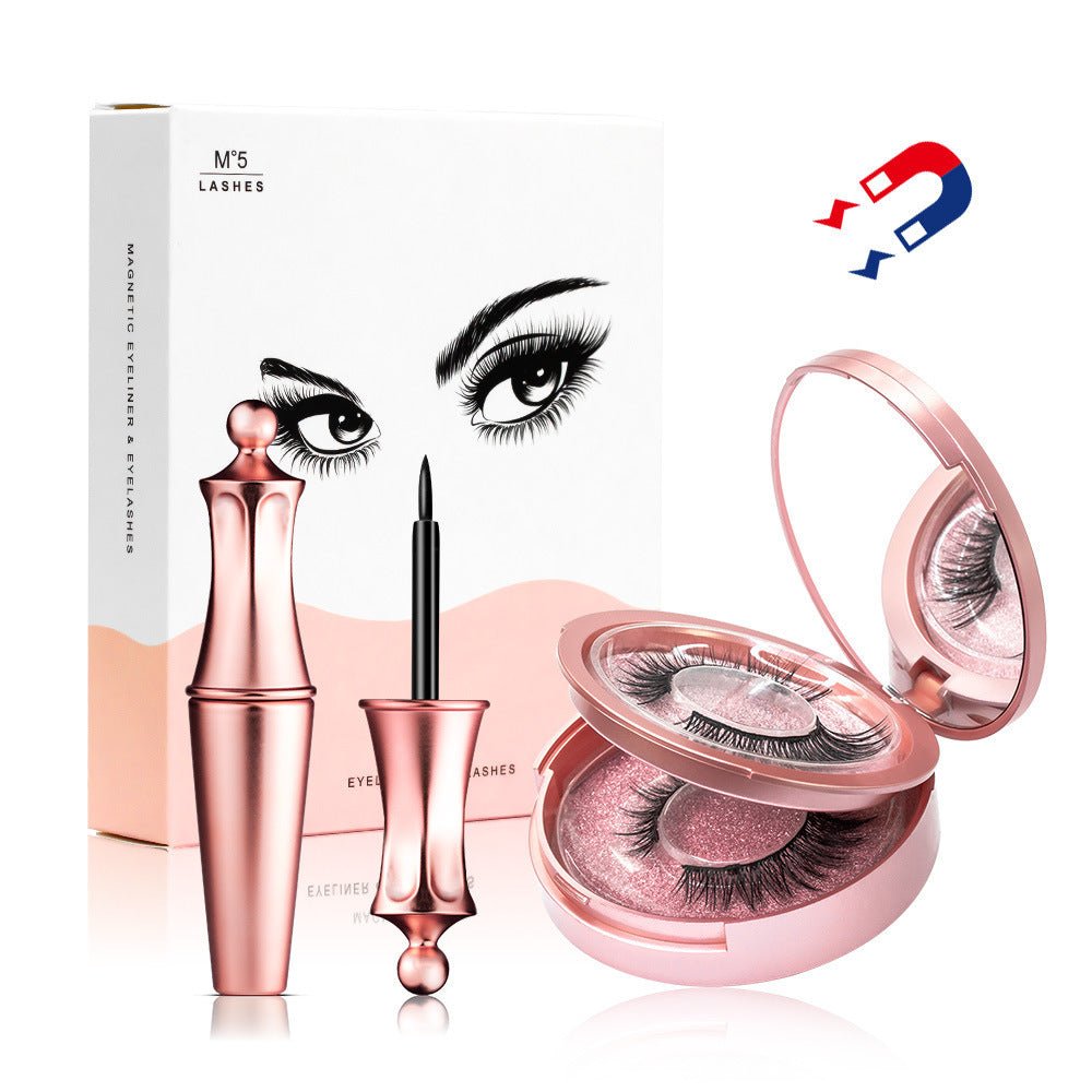 Exclusive Magnet false eyelashes — Round tube — Size Diamond — Front View