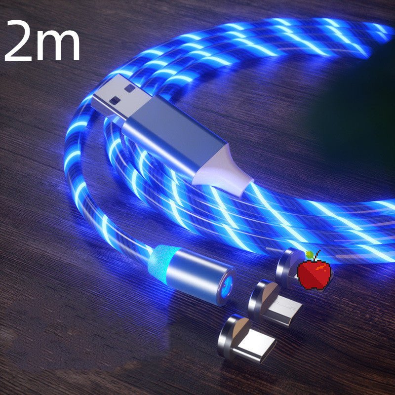 Exclusive LED Magnet Charger Type-C Cable — Colorful — Size IPhone — Alternate View 19
