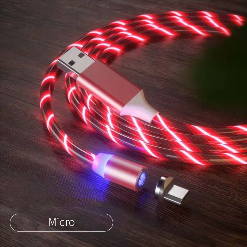 Exclusive LED Magnet Charger Type-C Cable — Colorful — Size IPhone — Alternate View 13