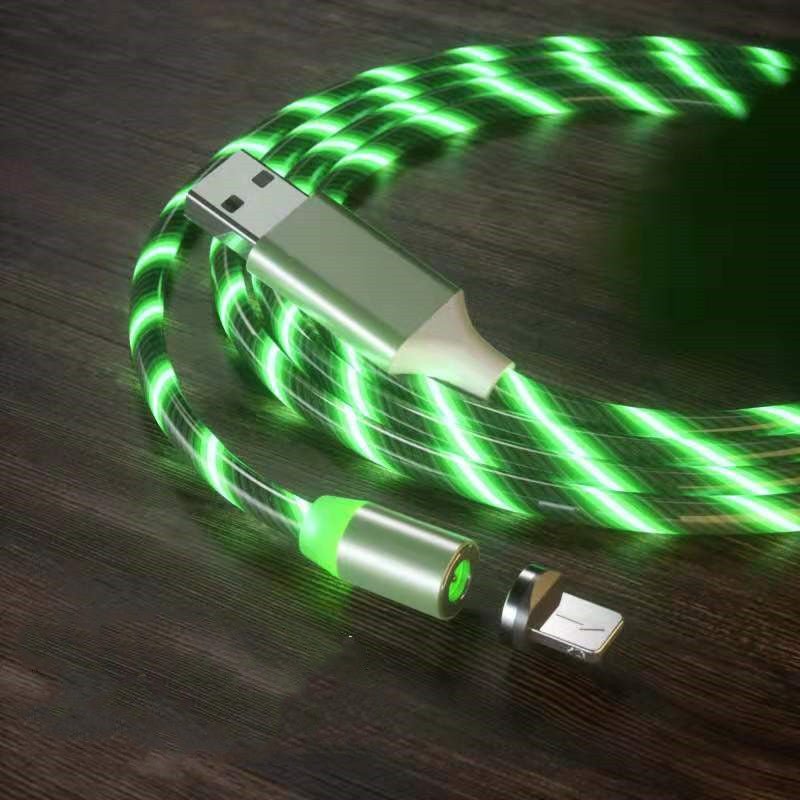Exclusive LED Magnet Charger Type-C Cable — Colorful — Size IPhone — Alternate View 9