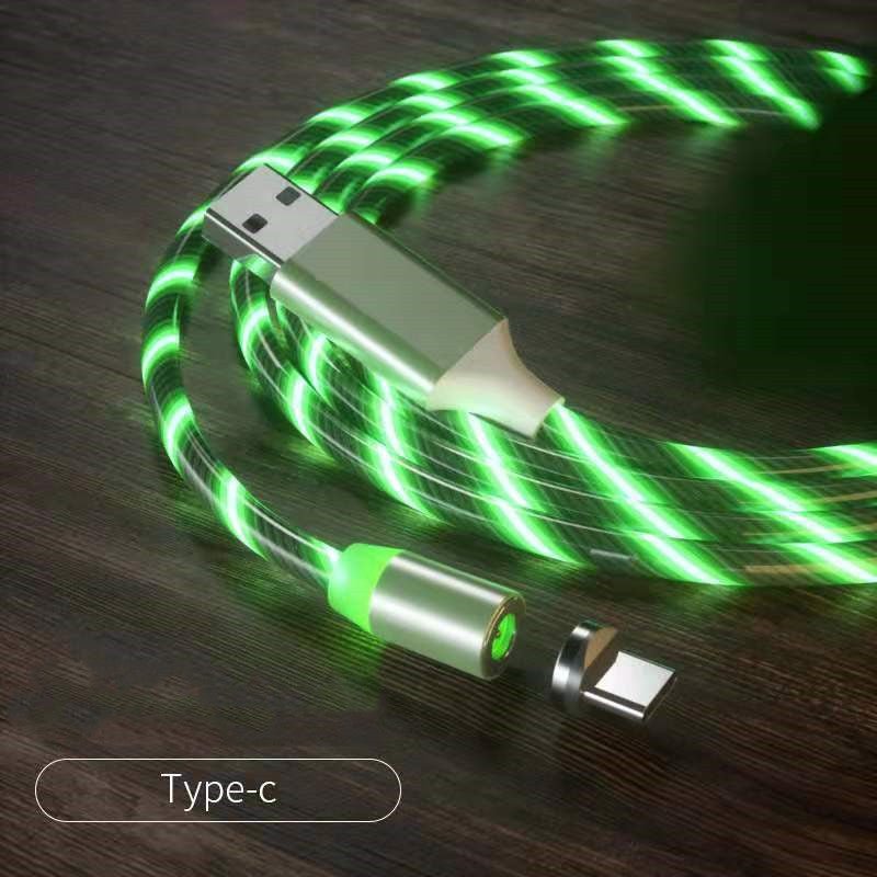 Exclusive LED Magnet Charger Type-C Cable — Colorful — Size IPhone — Alternate View 11