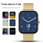 Exclusive Magnetic Charging Smartwatch Sports Model — Silver Steel — Side View