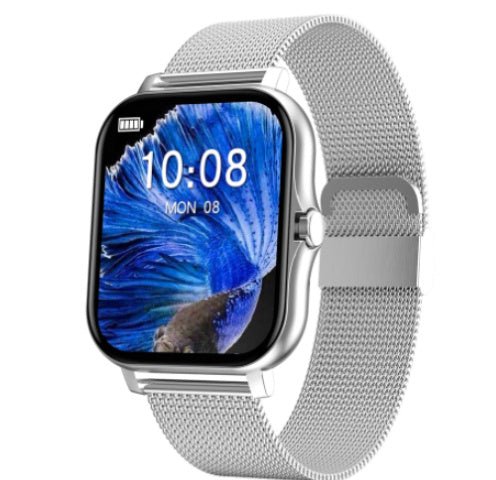 Exclusive Magnetic Charging Smartwatch Sports Model — Silver Steel — Alternate View 9