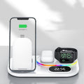 Exclusive Wireless Four-in-one Watch Charging Power Bank — White — Front View