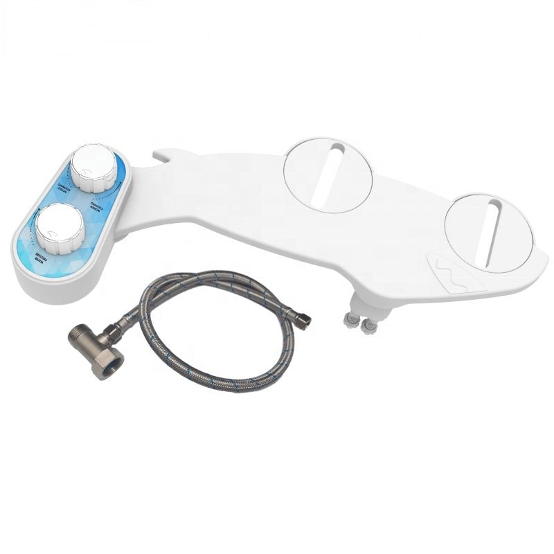 Exclusive Manually Adjustable Bidet And Mechanical Bidet — White — Back View