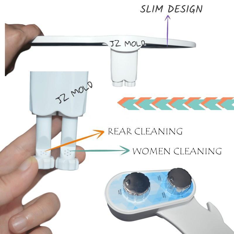 Exclusive Manually Adjustable Bidet And Mechanical Bidet — White — Detail View