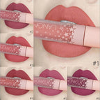 Exclusive Waterproof Long-lasting Velvet Lipstick Set — 1+3+4 — Back View