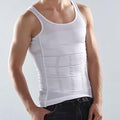 Exclusive Men's Body Shaper Vest – Tummy Control Compression Undershirt — Black — Size 2XL — Width 1 pcs — Front View