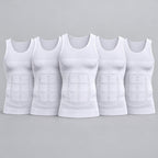 Exclusive Men's Body Shaper Vest – Tummy Control Compression Undershirt — Black — Size 2XL — Width 1 pcs — Alternate View 7