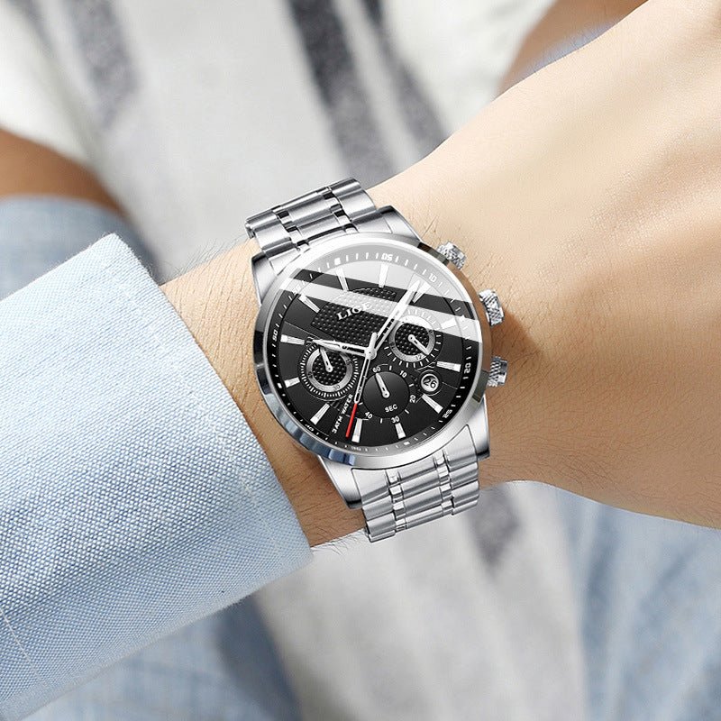 Exclusive Men’s Sport Quartz Watch | Stylish & Reliable Timepiece — Section A — Size 45mm — Lifestyle View