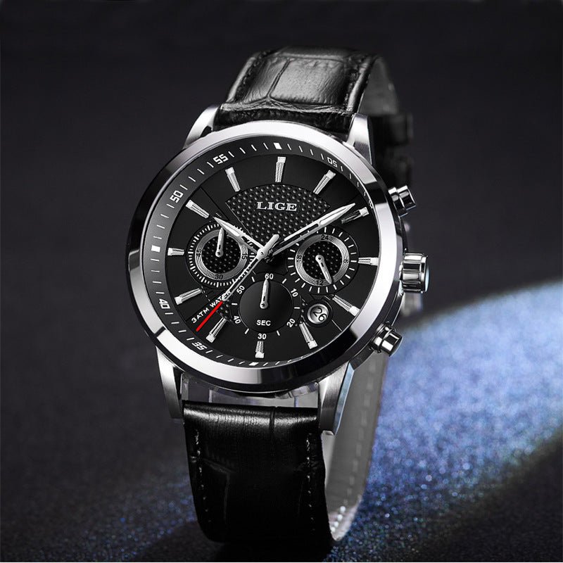 Exclusive Men’s Sport Quartz Watch | Stylish & Reliable Timepiece — Section A — Size 45mm — Side View