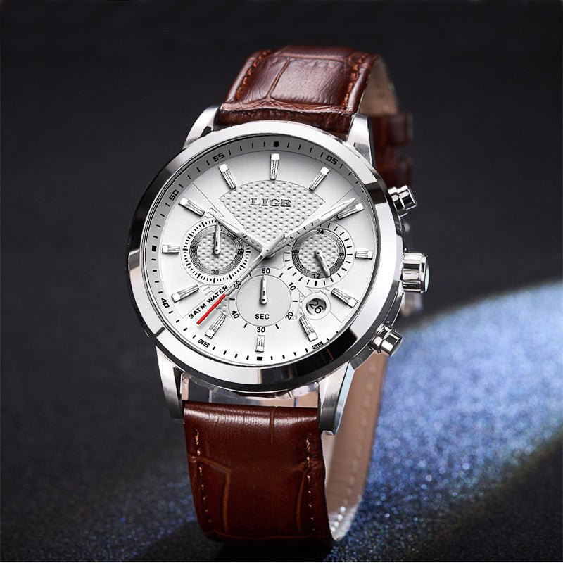 Exclusive Men’s Sport Quartz Watch | Stylish & Reliable Timepiece — Section A — Size 45mm — Front View