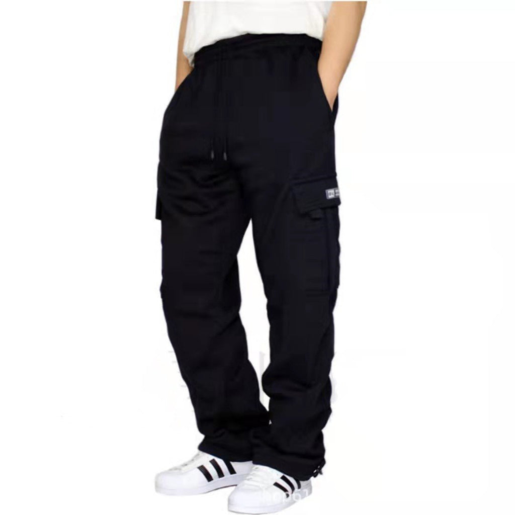 Exclusive Stretch Elastic Waist Jogger — Black — Size 3XL — Side View