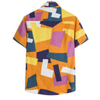Exclusive Men s Geometric Print Shirt — Blue — Size 2XL — Alternate View 8