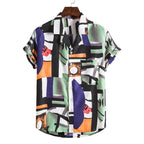 Exclusive Men Short sleeved beach shirts — 10Style — Size 3XL — Detail View
