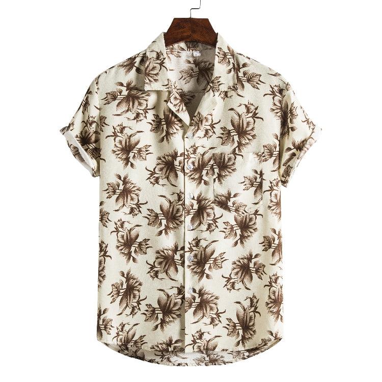 Exclusive Men Short sleeved beach shirts — 10Style — Size 3XL — Alternate View 8