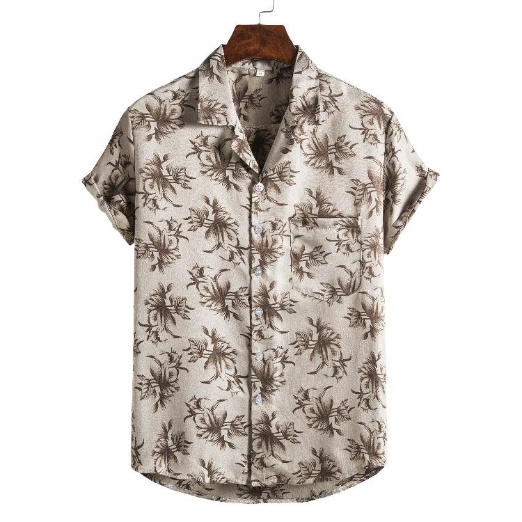 Exclusive Men Short sleeved beach shirts — 10Style — Size 3XL — Alternate View 9