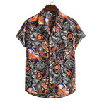 Exclusive Men Short sleeved beach shirts — 10Style — Size 3XL — Top View