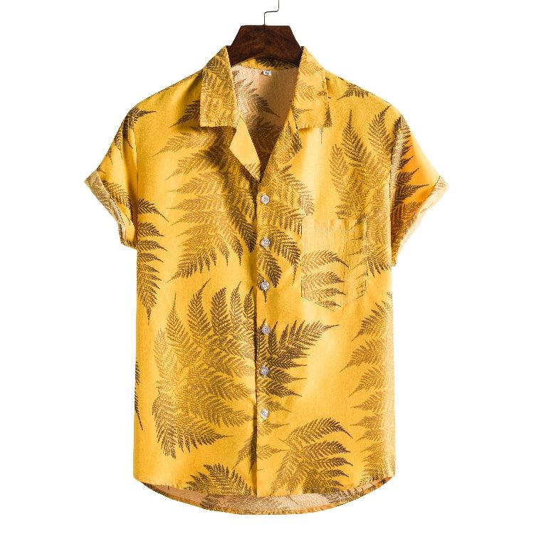 Exclusive Men Short sleeved beach shirts — 10Style — Size 3XL — Alternate View 13