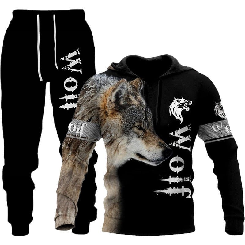 Exclusive Men Sportswear Hooded Sweatsuit Set — Set eight — Size 5XL — Alternate View 7