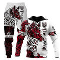Exclusive Men Sportswear Hooded Sweatsuit Set — Set eight — Size 5XL — Front View