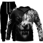 Exclusive Men Sportswear Hooded Sweatsuit Set — Set eight — Size 5XL — Alternate View 10