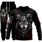 Exclusive Men Sportswear Hooded Sweatsuit Set — Set eight — Size 5XL — Alternate View 8