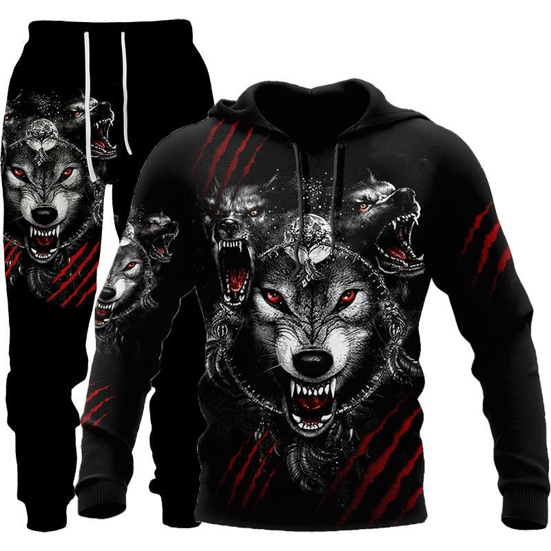 Exclusive Men Sportswear Hooded Sweatsuit Set — Set eight — Size 5XL — Alternate View 8