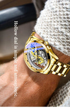 Exclusive Men Skeleton Watch | Automatic Mechanical Transparent — All gold steel — Alternate View 24