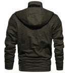 Exclusive Warm Fleece Winter Jacket for Men — Army Green — Size USA 3XL — Alternate View 9