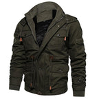 Exclusive Warm Fleece Winter Jacket for Men — Army Green — Size USA 3XL — Alternate View 8