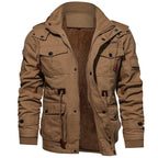 Exclusive Warm Fleece Winter Jacket for Men — Army Green — Size USA 3XL — Alternate View 12