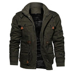 Exclusive Warm Fleece Winter Jacket for Men — Army Green — Size USA 3XL — Alternate View 7