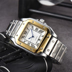 Exclusive Men's 3-pin Quartz Square All-steel Watch — Style 1 — Side View