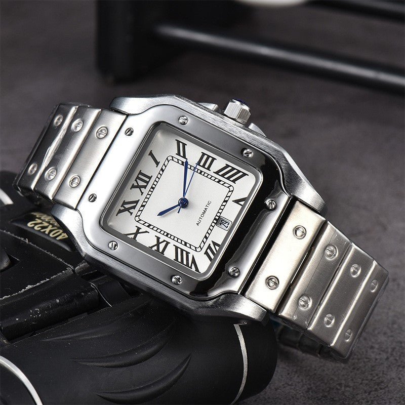 Exclusive Men's 3-pin Quartz Square All-steel Watch — Style 1 — Alternate View 7