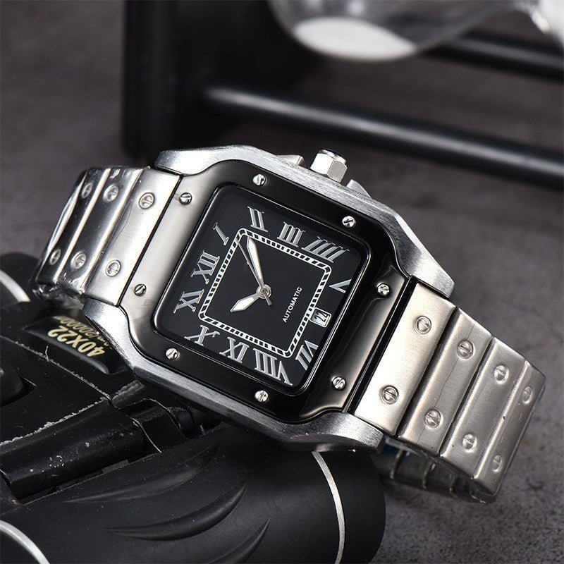 Exclusive Men's 3-pin Quartz Square All-steel Watch — Style 1 — Alternate View 11
