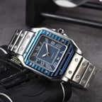 Exclusive Men's 3-pin Quartz Square All-steel Watch — Style 1 — Alternate View 8
