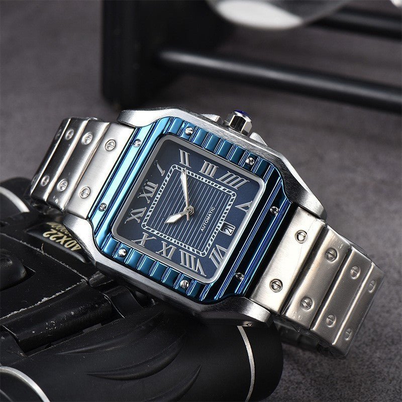 Exclusive Men's 3-pin Quartz Square All-steel Watch — Style 1 — Alternate View 8