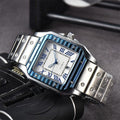 Exclusive Men's 3-pin Quartz Square All-steel Watch — Style 1 — Front View