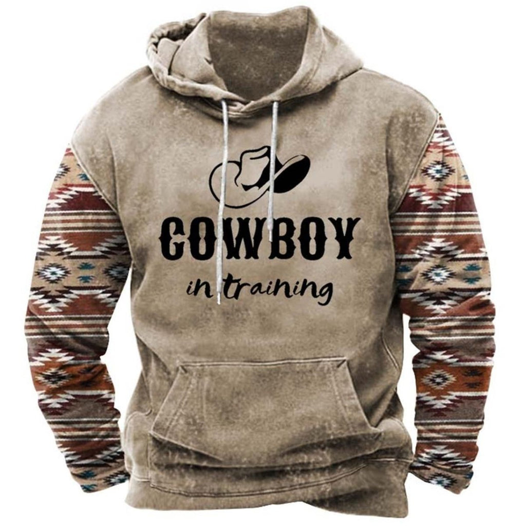 Exclusive Men's 3D Printed Hooded Pocket Sweatshirt — CD2310077704 — Size 2XL — Side View