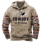 Exclusive Men's 3D Printed Hooded Pocket Sweatshirt — CD2310077704 — Size 2XL — Side View